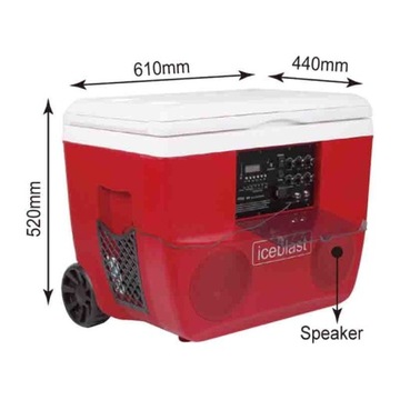 Lodówka 50l , głośnik bluetooth 400W FV23%