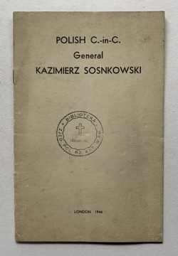 Generał Kazimierz Sosnkowski London 1944