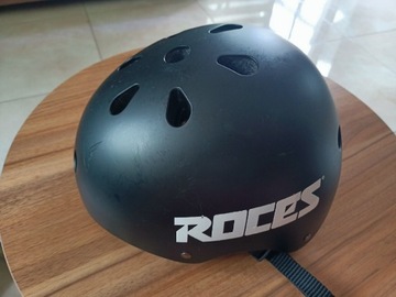 Kask rowerowy, dziecięcy, ROCES, czarny, rozmiar L