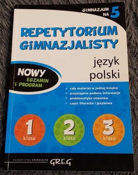 Repetytorium gimnazjalisty, j.polski, greg,kl 7-8 