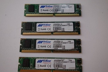 Pamięć RAM TriCor Technologies 4szt.
