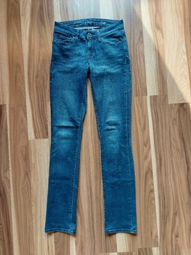 Granatowe jeansy Levis Demi Curve