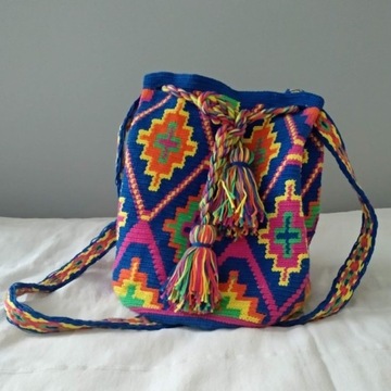 Letnia torebka na ramię BOHO/VINTAGE/ETNO handmade