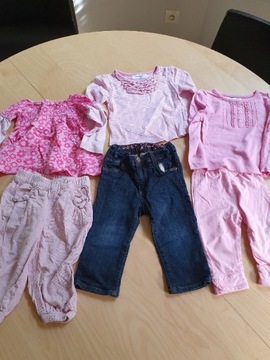 Bluzki, spodenki H&M i inne komplet 6-9M