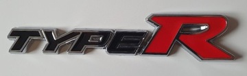 TYPE R emblemat znaczek logo czarny TYPER