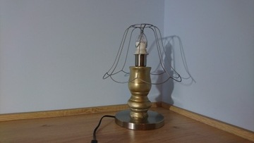 Drewniana lampa, lampka, ręcznie wykonana