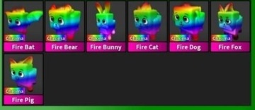 Chroma Pet Set Roblox murder mystery 2