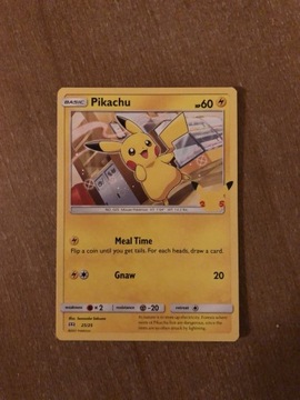 Karta McDonald’s Pokemon Pikachu 25/25
