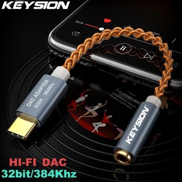Keysion HiFi DAC-AMP Realtek ALC 5686 Szary