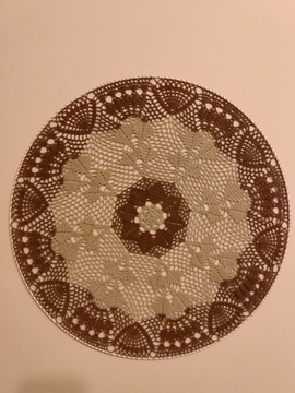 Mandala na szydełku, serweta 50 cm