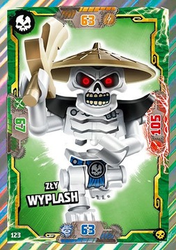 LEGO karta NINJAGO TCG6 Nr 123: Zły Wyplash