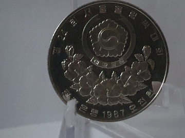 Korea 5000 Won 1987 Seul 1988 Hustawka 