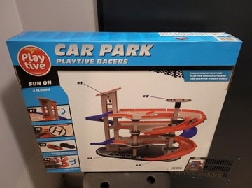 Parking Car Park Playtive Racers Drewniany +2autka