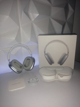 Airpods max słuchawki Nowe białe srebrne apple