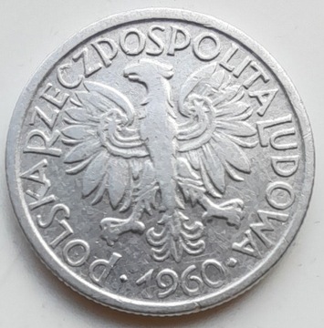 Polska - 2 złotych, Jagody, 1960