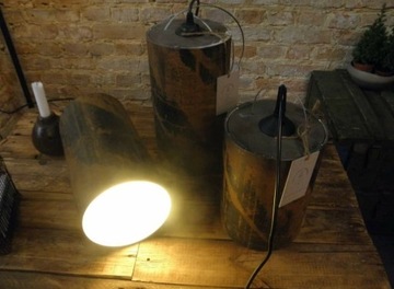 Wisząca lampa ze stali w stylu LOFT