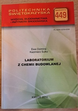 Laboratorium z chemii budowlanej Ewa Ozimina Kazimierz Sułko