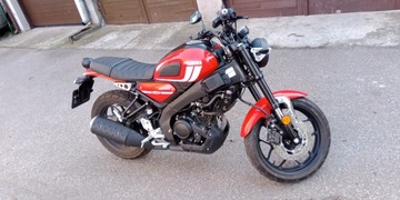 Motocykl Yamaha XSR125 2022 1074km czerwony