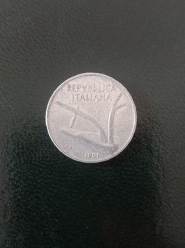 Włochy - 10 lirów 1951r.