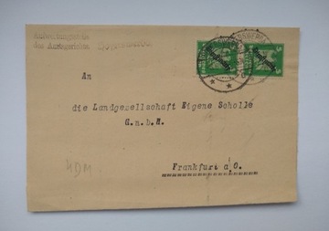 List z miejscowości Hoyerswerda z roku 1926