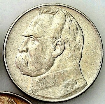 Moneta obiegowa II RP Józef Piłsudski 1935r 