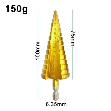 Wiertło stożkowe stopniowane choinka 4-32mm