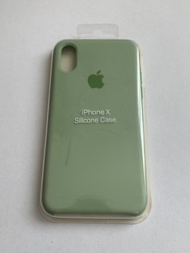 Plecki Apple silicone Case IPhone X zielony