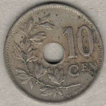 Belgia 10 centymów centimes 1927 E 22 mm  nr 1