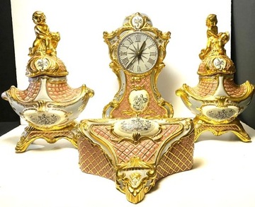 Zegar ceramiczny GRESS  unikatowy zestaw Belgia