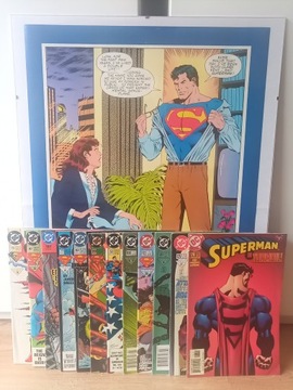 Superman komiksy + plakat 