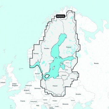 Mapa Navionics 44XG EU644L Polska, Bałtyk, Szwecja