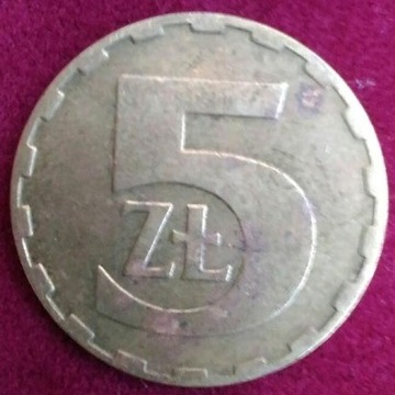 Moneta 5zł 1984 rok