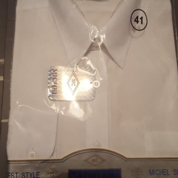 Koszula męska biała firmy Michel, rozmiar 41 nowa
