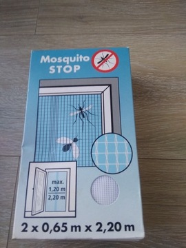 Moskitier Mosquito Stop 2x0,65m x 2,20 m białe 