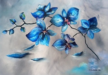 Obraz olejny "Zapach wiosny" płótno, kwiaty