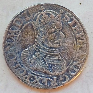 Stara Moneta Polska Pół Talar Stefan Batory 1583