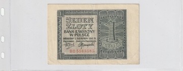 1 Złoty - 1941  - Seria BB