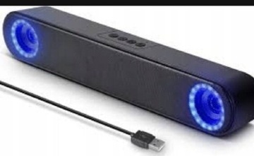 Glosnik LENRUE A25 Komputerowy Stereo HD USB LED