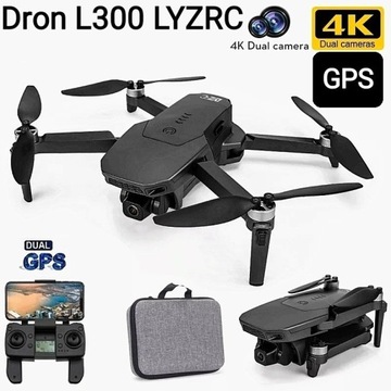 Dron L300 4K FHD GPS, 2.4Gh Wifi 5Gh Czarny LYZRC