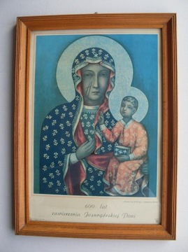 Obraz za szkłem  - Jasnogórska Pani - 600 lat