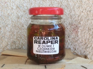 Carolina Reaper w oliwie z czosnkiem niedźwiedzim