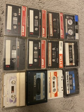 12 kaset BASF Ferro I TDK AD Sony FeCr Superton