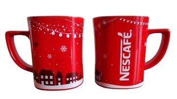 Świąteczny zimowy kubek Nescafe wzór 1