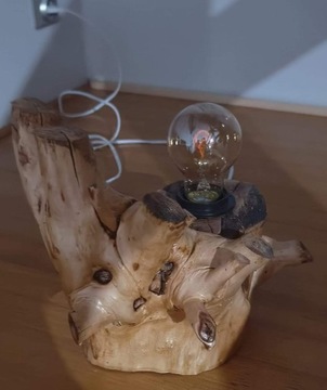 lampka drewinana