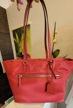 DKNY DUŻA CZERWONA TORBA TOREBKA SHOPPER SHOPPERKA