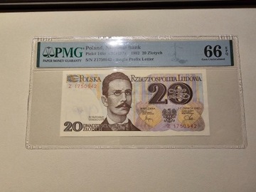 20  złotych 1982r  Seria Z  PMG 66 EPQ