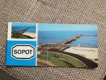 PRL pocztówki z perforacją Sopot z roku 1977