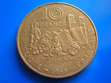 Francja 10 francs franków 1985 Victor Hugo