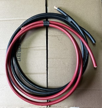 Przewód kabel Linka 25 mm. Dwa odcinki 1,70 mb