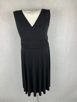 Nowa czarna sukienka rozkloszowana TAIFUN L 42